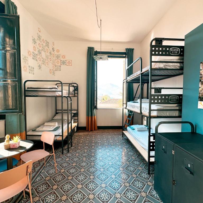 Ostello Bello Palermo - Dormitorio Misto con 8 Letti - 8