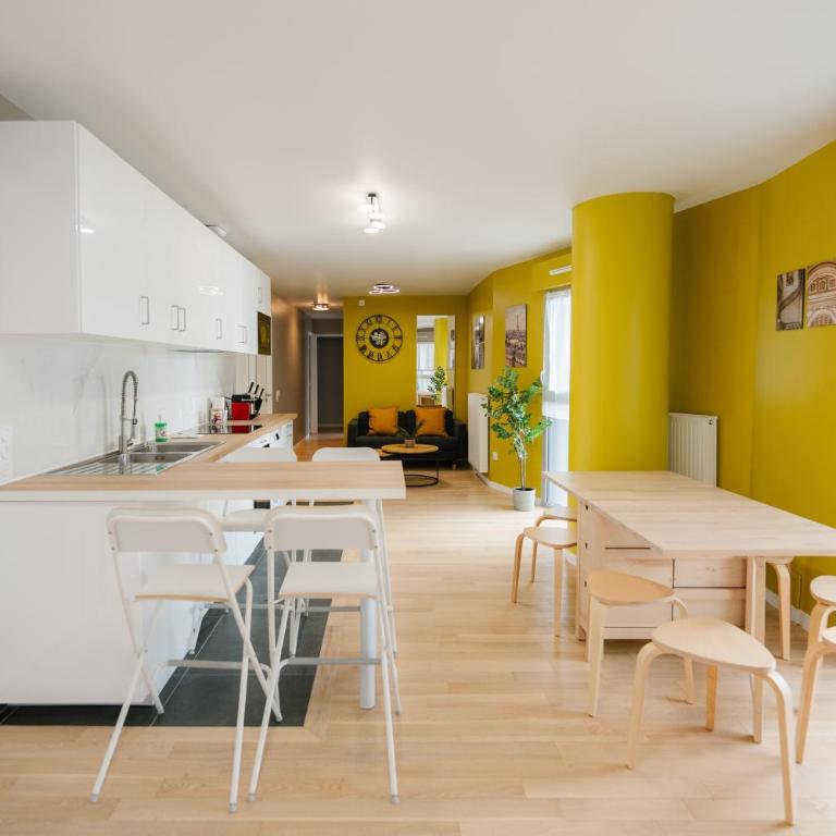 Confort Absolu à Paris ,superbe appartement rénové 7 Chambres avec salles de Bain privatives - Appartement Deluxe - 48