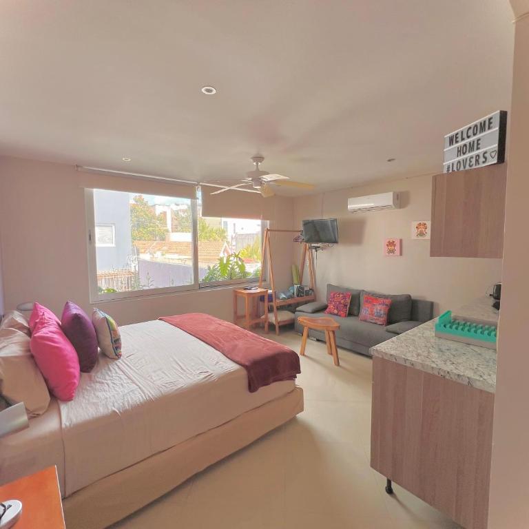 Playa Centro Rooftop Apartments & Studios - King Studio with Sofa Bed - 8