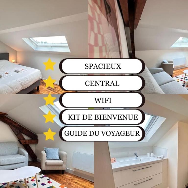 Cosy T2 vue Cathédrale, place du forum climatisé - Apartment mit 1 Schlafzimmer - 12