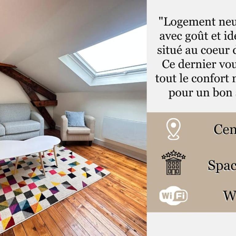 Cosy T2 vue Cathédrale, place du forum climatisé - Apartment mit 1 Schlafzimmer - 28