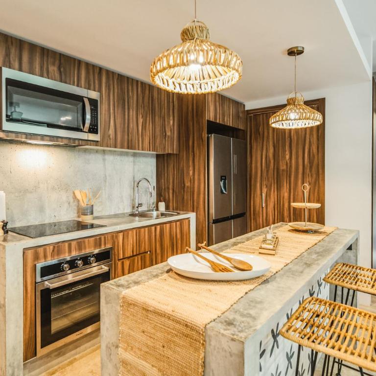 Waterworld 2BR on Cenote Pools and Gym Beach Club - Apartamento de 2 dormitorios - 15