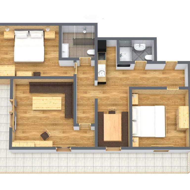 Apart Schneider - Comfort Apartment mit zwei Schlafzimmern und Terrasse - 1