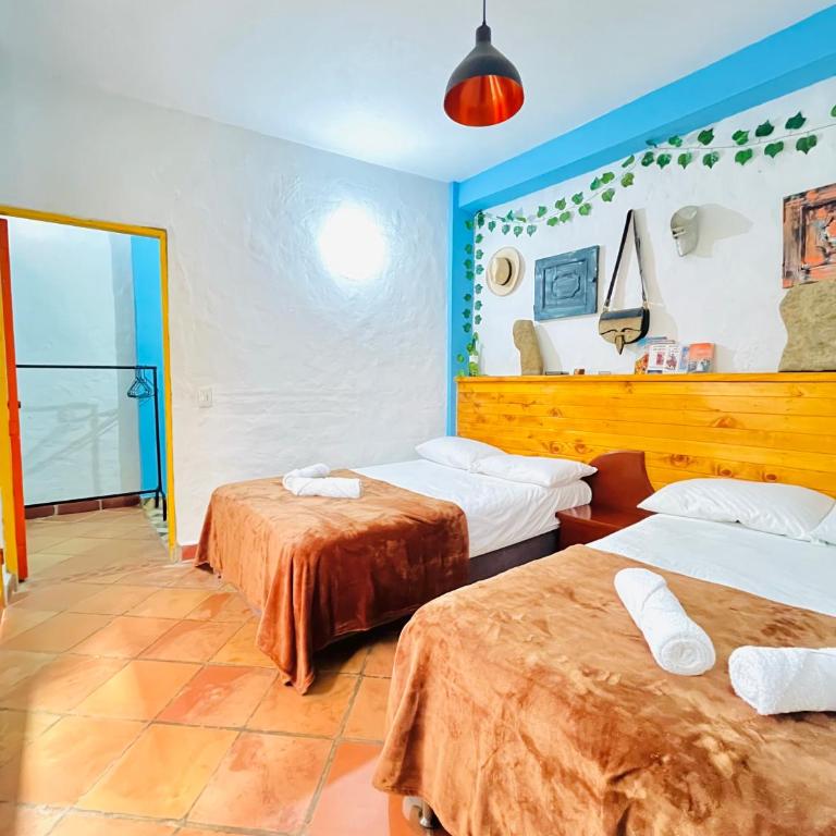 Casa de las Rocas Hostel - Twin Room with Private Bathroom - 2