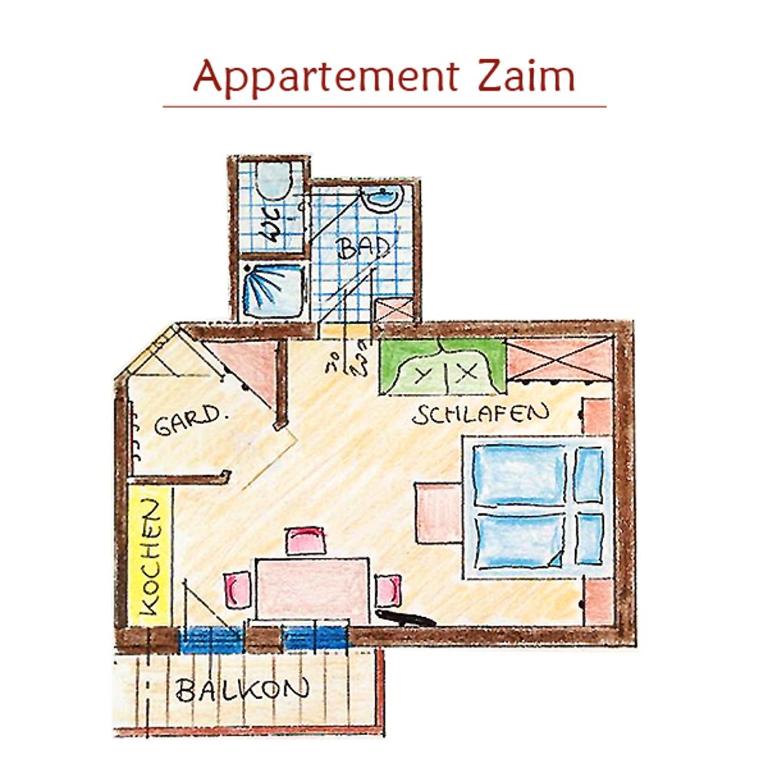 Stoanerhof - Apartment mit 1 Schlafzimmer und Balkon - 2