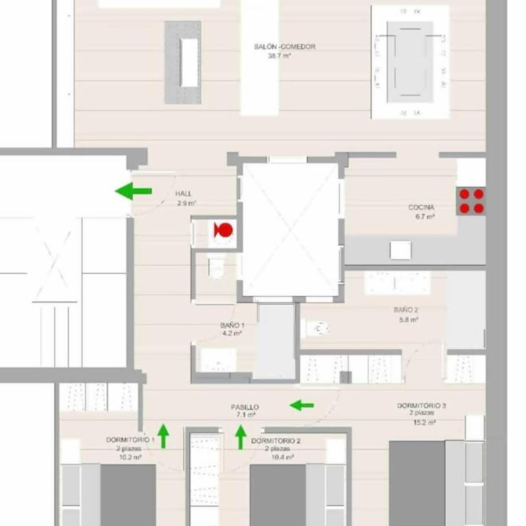 "The Whale" new, ac, design, spacious City Centre - Apartamento de 3 dormitorios - 28