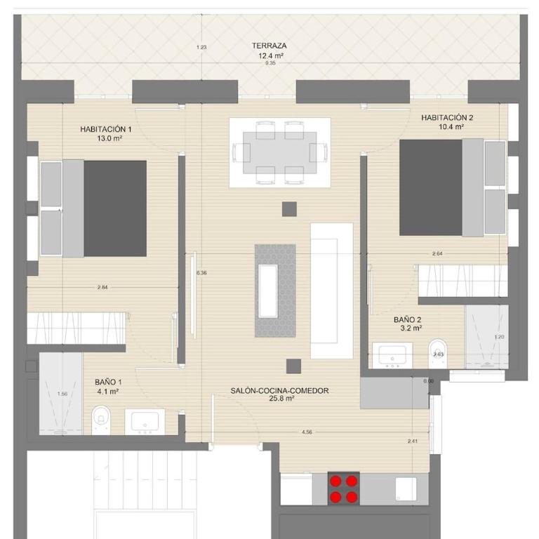 “The Palms” new, ac, terrace, calm near Old Town - Apartamento de 2 dormitorios - 10