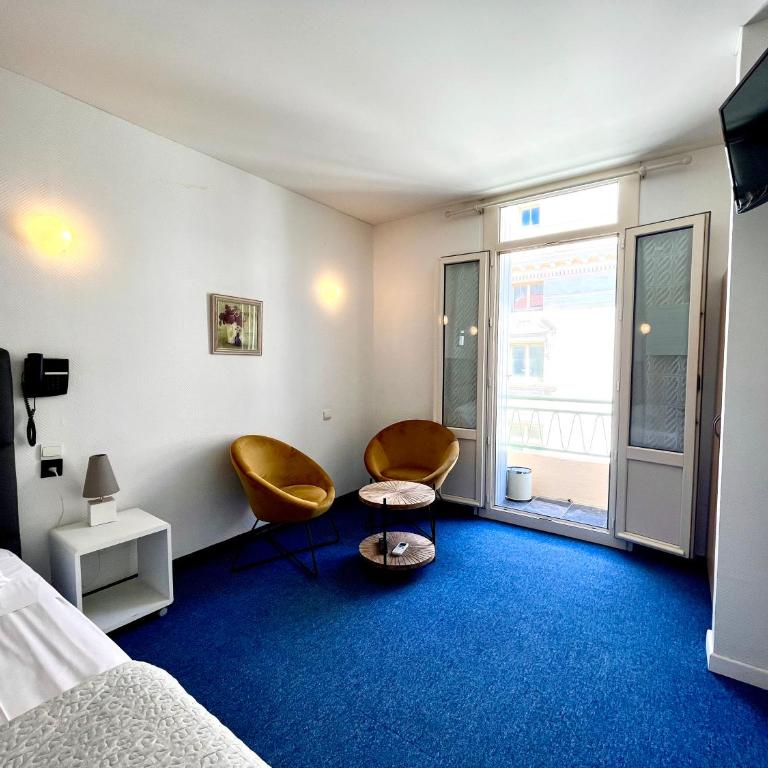Le National Sète Centre Gare,Ascenseur - Chambre Double Lit Queen-Size - 2