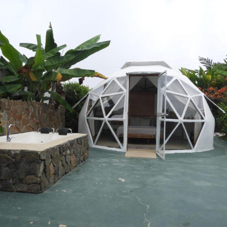 hotel y restaurante mirador aires de la sierra, minca - Double Room with Balcony - 2