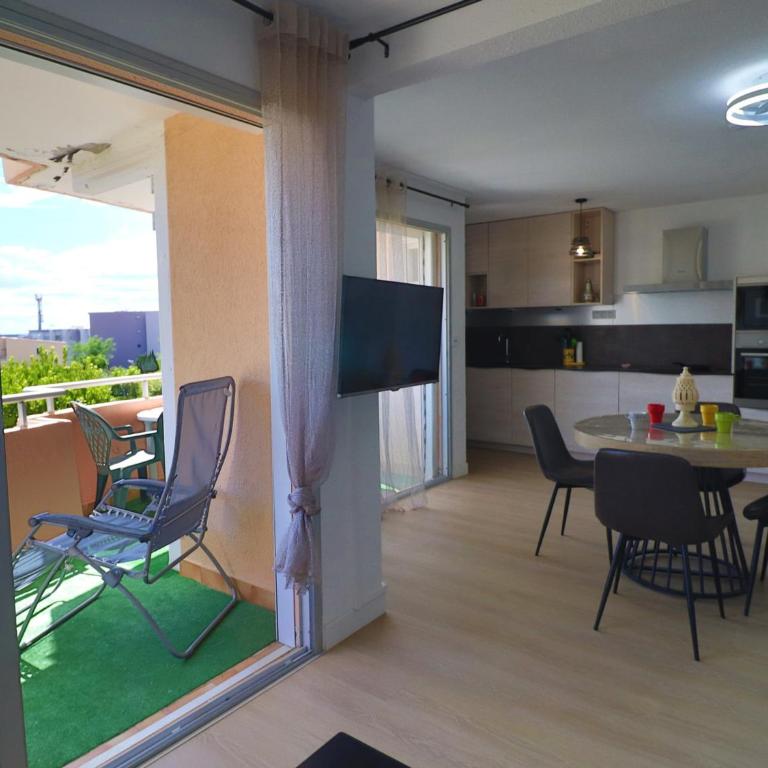 Confortable T3 avec terrasse et accès plage à Sète - FR-1-472-201 - Apartamento - 3