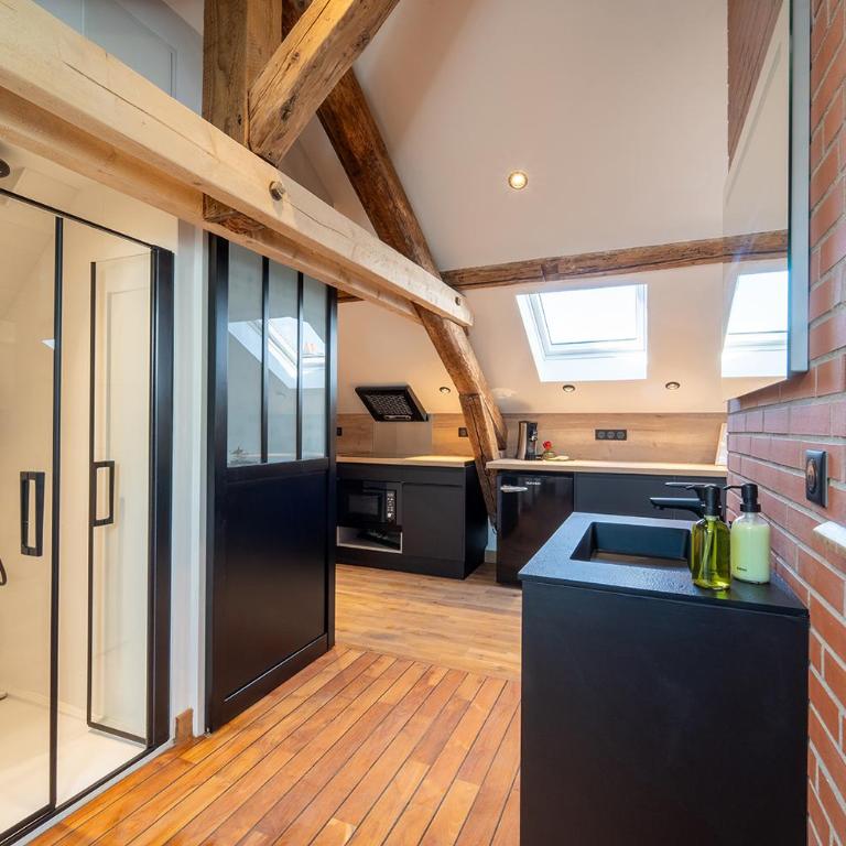 Evasion chic, spa et sauna sous les toits - Appartement 1 Chambre - 11