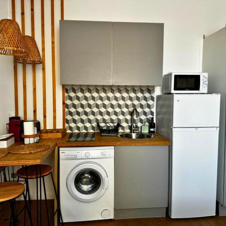 Studio Déco Blancarde 2-3 pers Terrasse Parking Clim - Appartement 1 Chambre - 2
