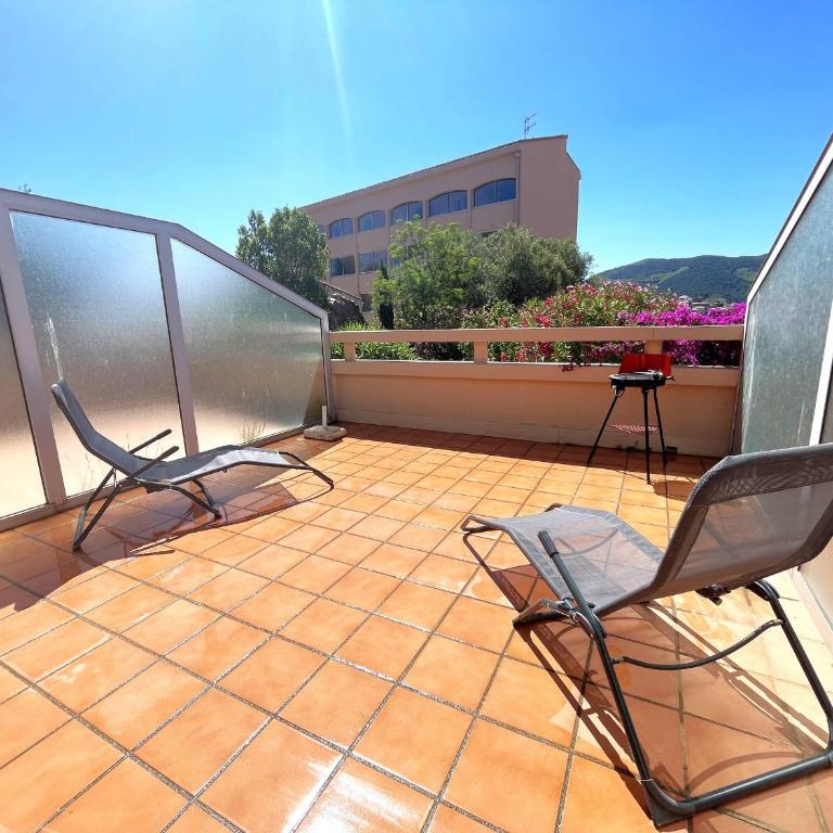 Charmant T2 avec terrasse entre plages à Banyuls-sur-Mer - FR-1-309-413 - Apartamento de 1 dormitorio - 12