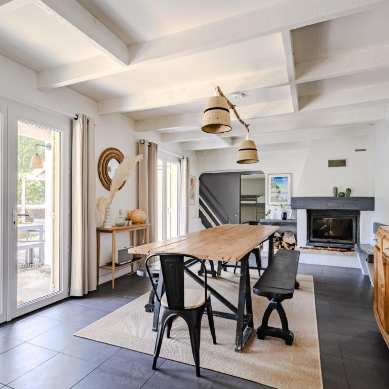 maison familiale à 2 pas du lac,avec spa, à la Gde Escoure-grives - Maison 3 Chambres - 12
