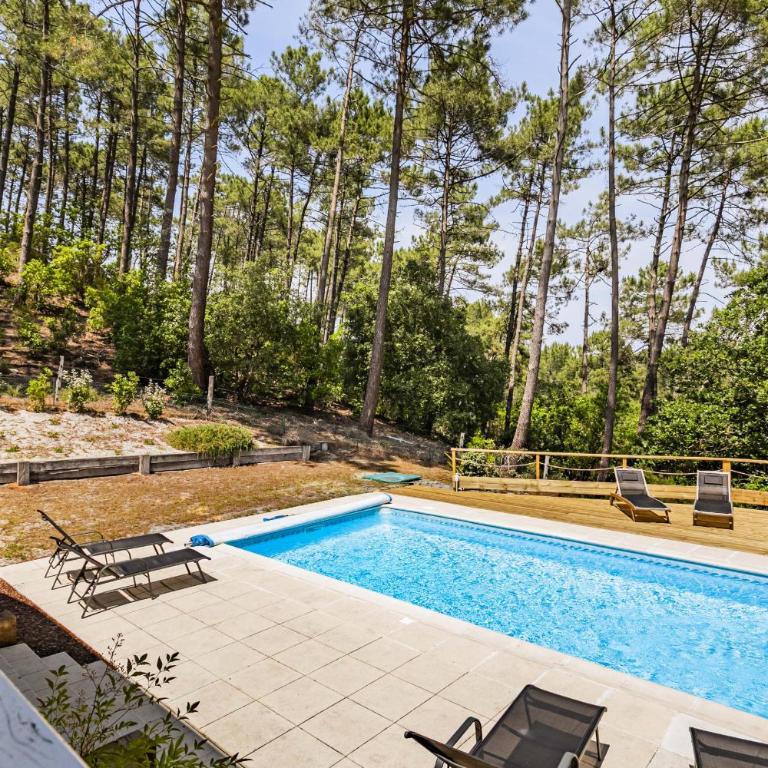villa piscine 4ch dans la pinede a 4min de l ocean AG1 - Villa avec Piscine Privée - 4