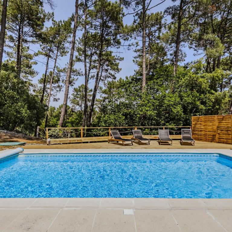 villa piscine 4ch dans la pinede a 4min de l ocean AG1 - Villa avec Piscine Privée - 3