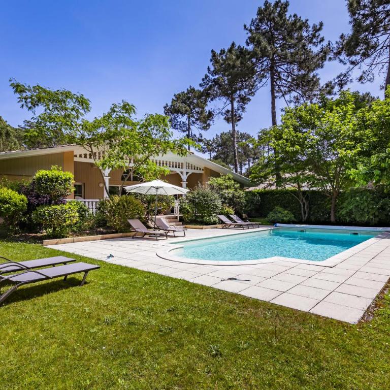 Villa familiale avec piscine dans la pinède à 4min de l'océan-AG13 - Villa mit privatem Pool - 1