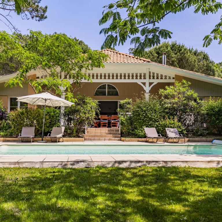 Villa familiale avec piscine dans la pinède à 4min de l'océan-AG13 - Villa mit privatem Pool - 2