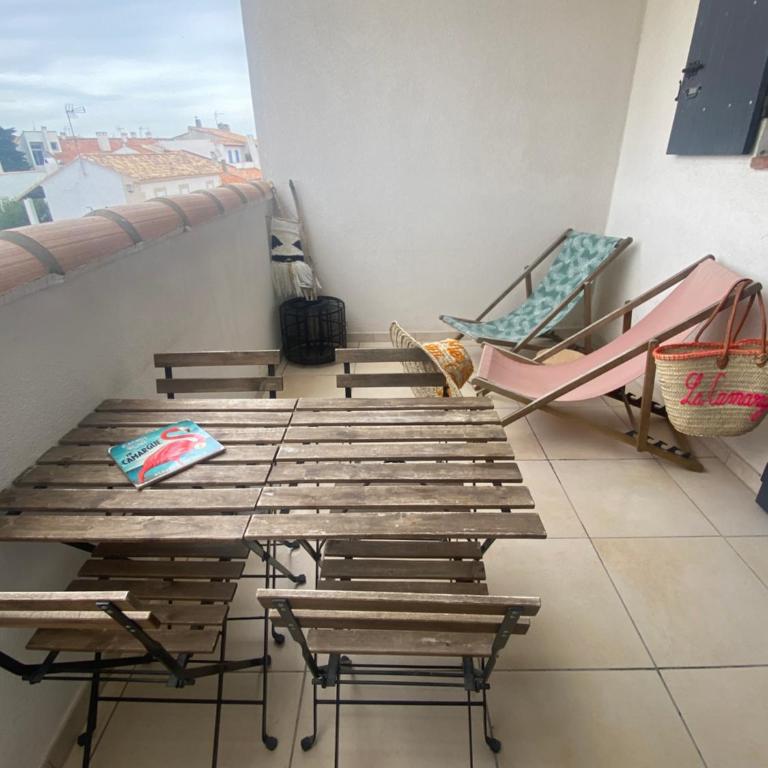 Appartement cosy Le Bohème, à 300m des plages et animaux acceptés 2eme étage - Apartment mit 1 Schlafzimmer - 16
