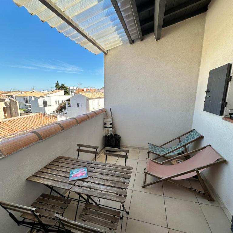 Appartement cosy Le Bohème, à 300m des plages et animaux acceptés 2eme étage - Apartment mit 1 Schlafzimmer - 26