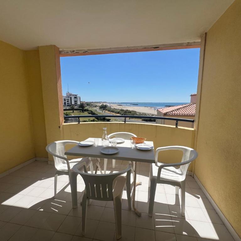 SAVANNA BEACH I Agréable T2 avec belle vue mer piscine Rochelongue Cap d'Agde - Appartamento con Vista Mare - 12