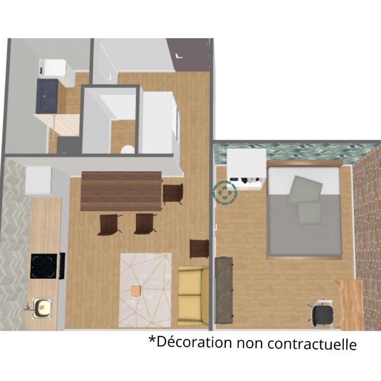Beauregard, Proche centre, 2 couchages, calme, lumineux - Appartement 1 Chambre - 7