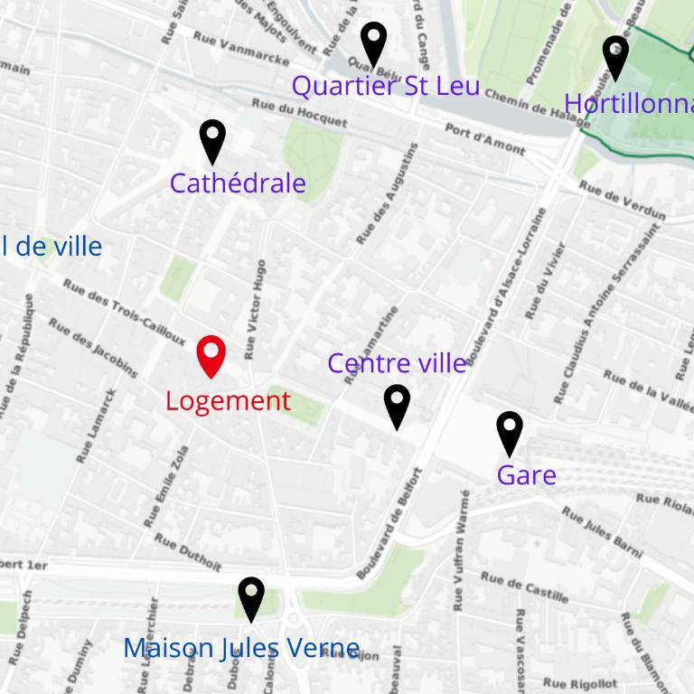Jacobin-centre ville-paisible-2 couchages - One-Bedroom Apartment - 8