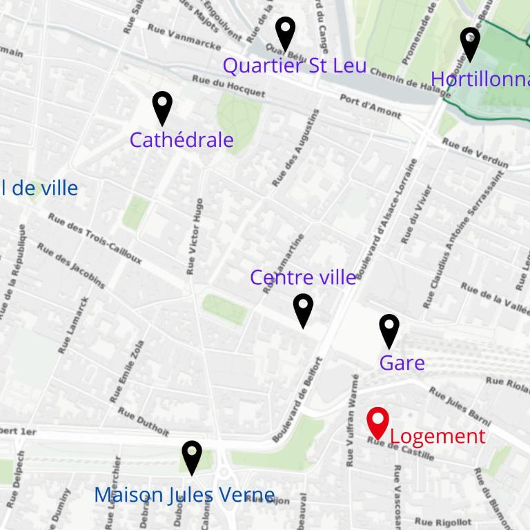 Pause amiénoise - Proche centre ville - wifi Fibre - Studio - 9