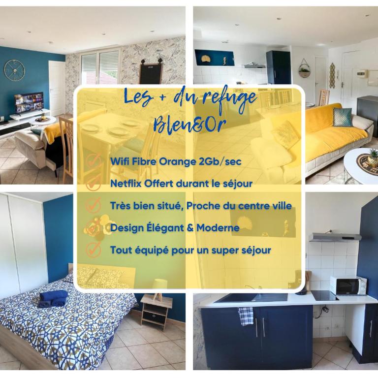 Le refuge Bleu et Or - Appartement 1 Chambre - 16