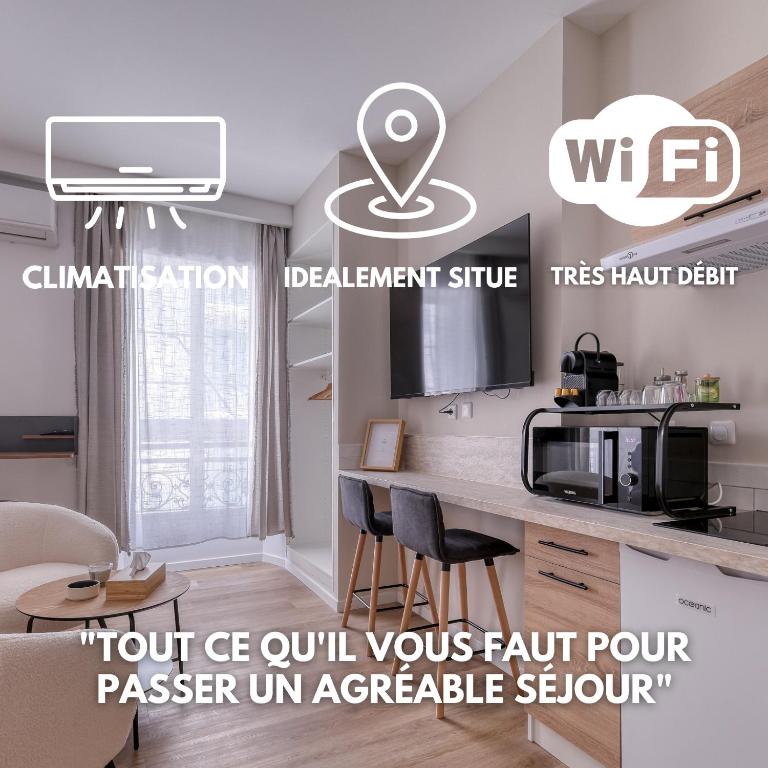 Short Time Suites Toulon Centre 4 Check-in auto - Appartamento con 1 Camera da Letto - 6