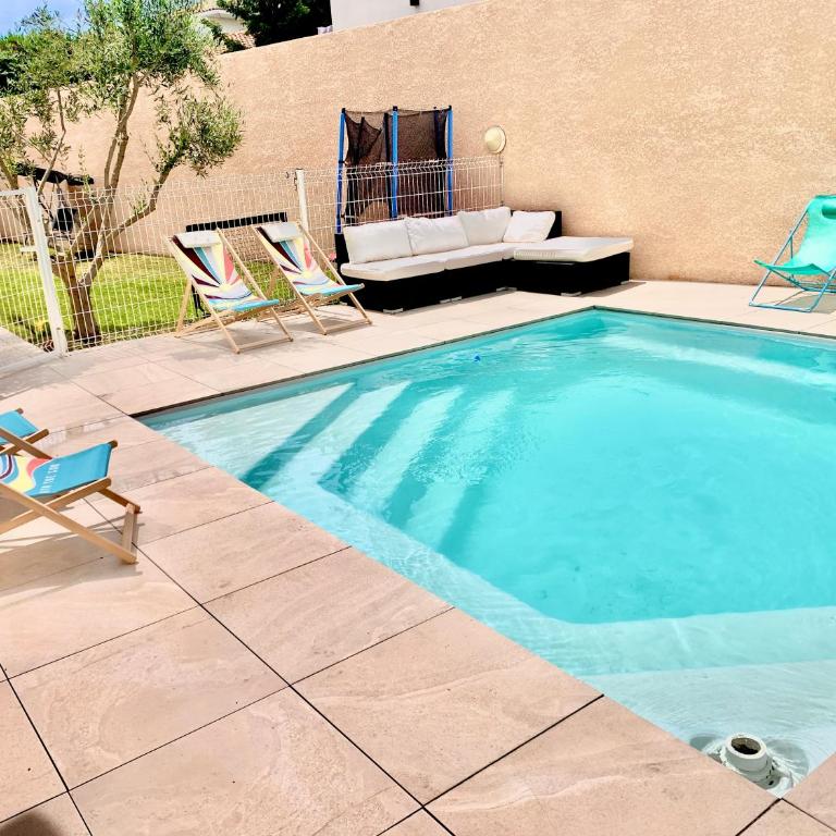 Villa climatisée de l'Etang de THAU avec piscine - Villa - 1