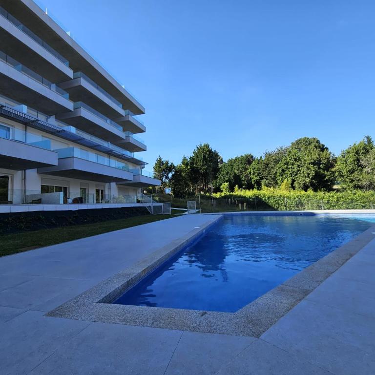 Acogedor alojamiento en Silgar Apartamento Paraisin - Apartamento de 1 dormitorio con balcón - 1