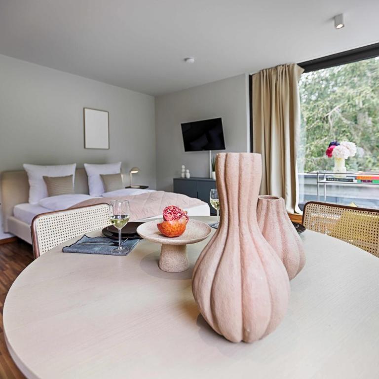 homie stay architekten - Blick über Würzburg - Studio-Apartment mit 1 Doppelbett - 7