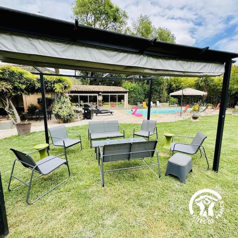 Domaine 15 pers, Piscine, Pétanque, Canal du midi - Seven-Bedroom House - 14