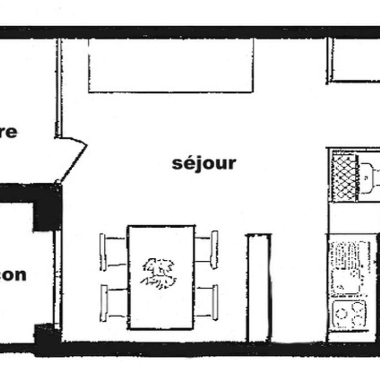 Appartement cosy 2 pièces, 5 pers, Les Saisies - FR-1-293-287 - Monolocale - 2