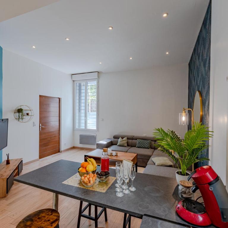 Chic Family - Neuf & Moderne - Parking Wifi Centre Ville Gare TGV - Confort idéal Famille - OFFRE SPECIALE - Appartamento con 2 Camere da Letto - 20
