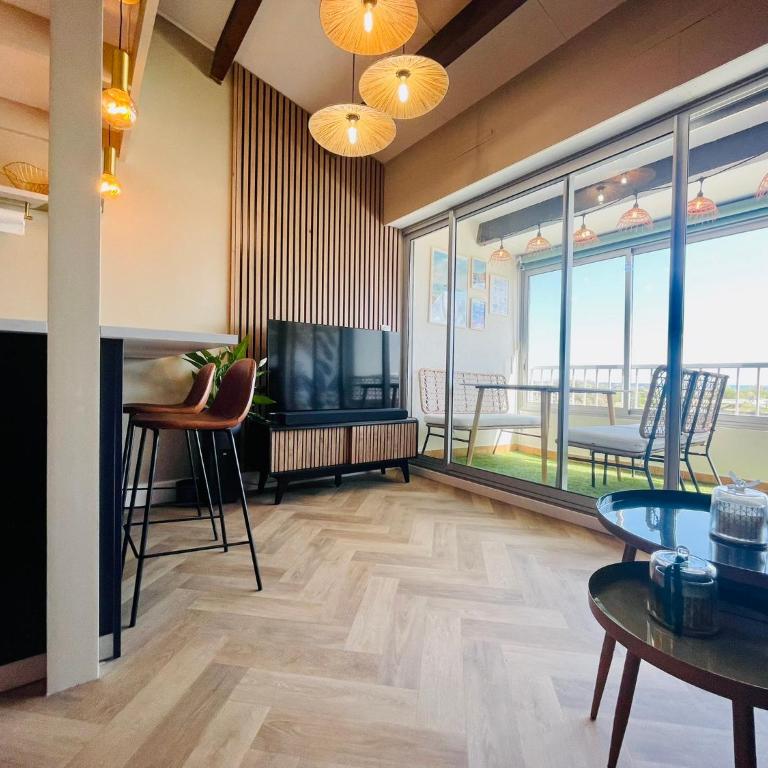 Cap d'Agde T2 4-6 personnes Mezzanine Vue mer Piscine Wifi - Appartement 1 Chambre - 23