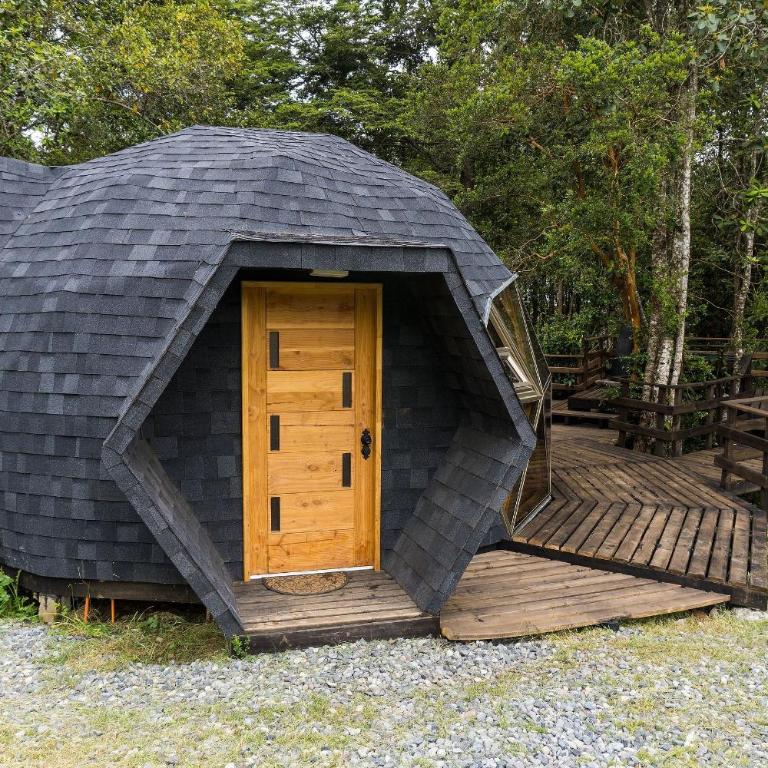 Hermoso domo para parejas, en bosque nativo + tinaja privada - Deluxe Bungalow - 5