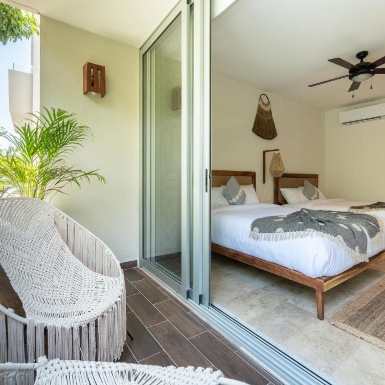 Nhoa Tulum Aparthotel by Maya PM - Habitación Doble Deluxe con balcón - 1