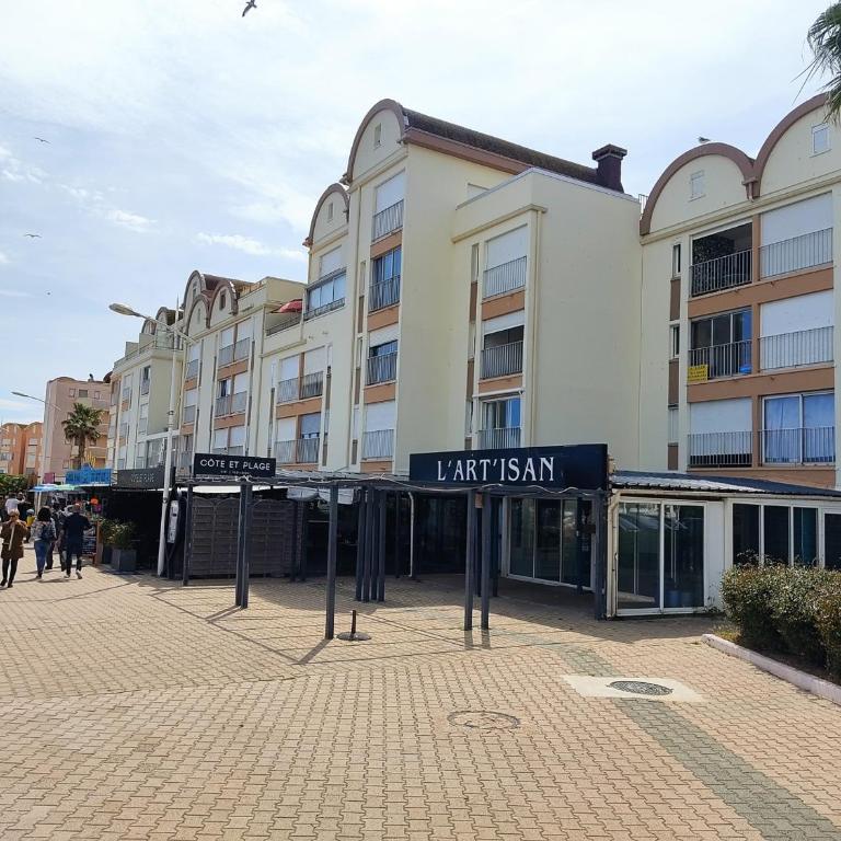 Gruissan Studio Vue Mer 2/3 Pers à 50m Plage Grazel, Parking Sécurisé - FR-1-796-47 - Appartamento - 7