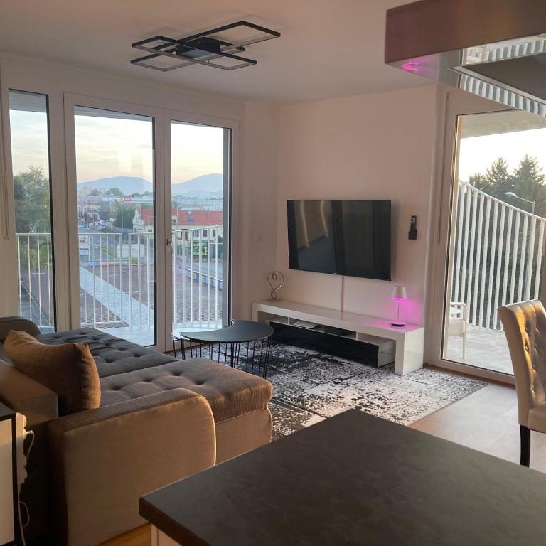Luxusapartment mit 40 qm Terrasse, E-Parkplatz und Parkplatz - Apartment mit 2 Schlafzimmern und Terrasse - 10