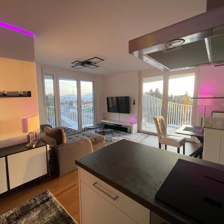 Luxusapartment mit 40 qm Terrasse, E-Parkplatz und Parkplatz - Apartment mit 2 Schlafzimmern und Terrasse - 11