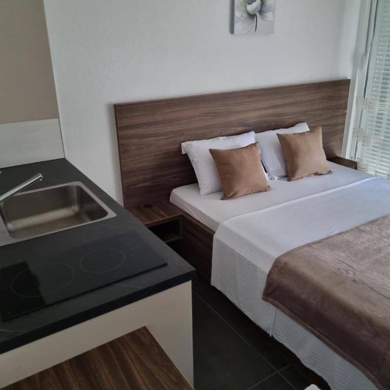 Apartmani Sutomore Tri Palme - Standardna Dvokrevetna Soba sa Bračnim Krevetom - 1