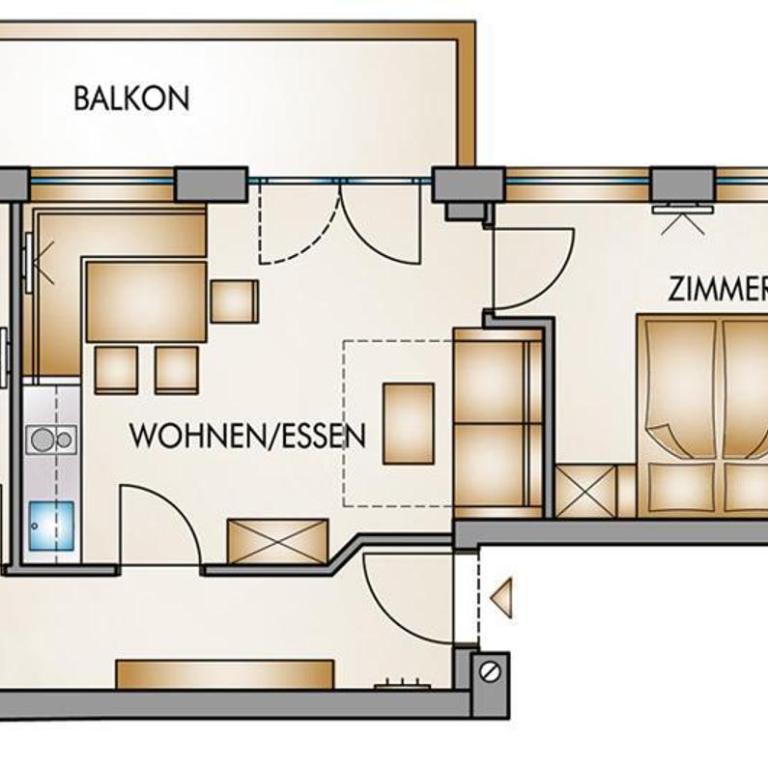 Portis Appartements - Appartamento con 2 Camere da Letto e con Doccia - 7