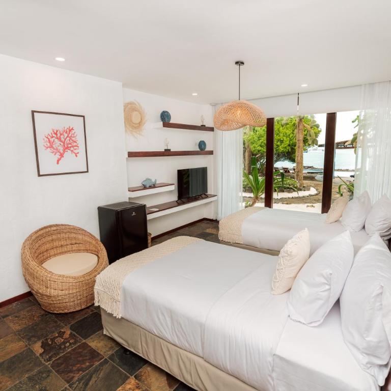 Hotel Villa Escalesia Galapagos - Habitación Doble con vistas al mar - 3