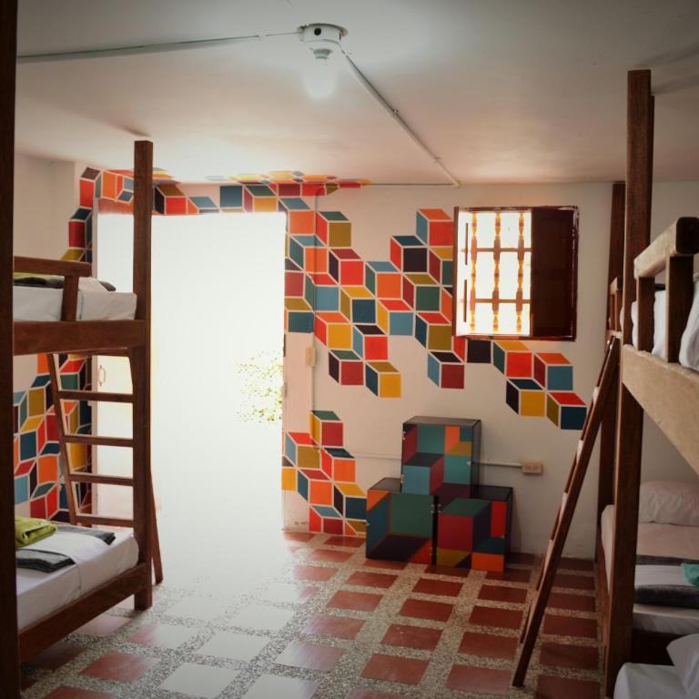 CASA KAYAM Art Hostel Coliving Coworking - Cama en habitación compartida de 8 camas - 7