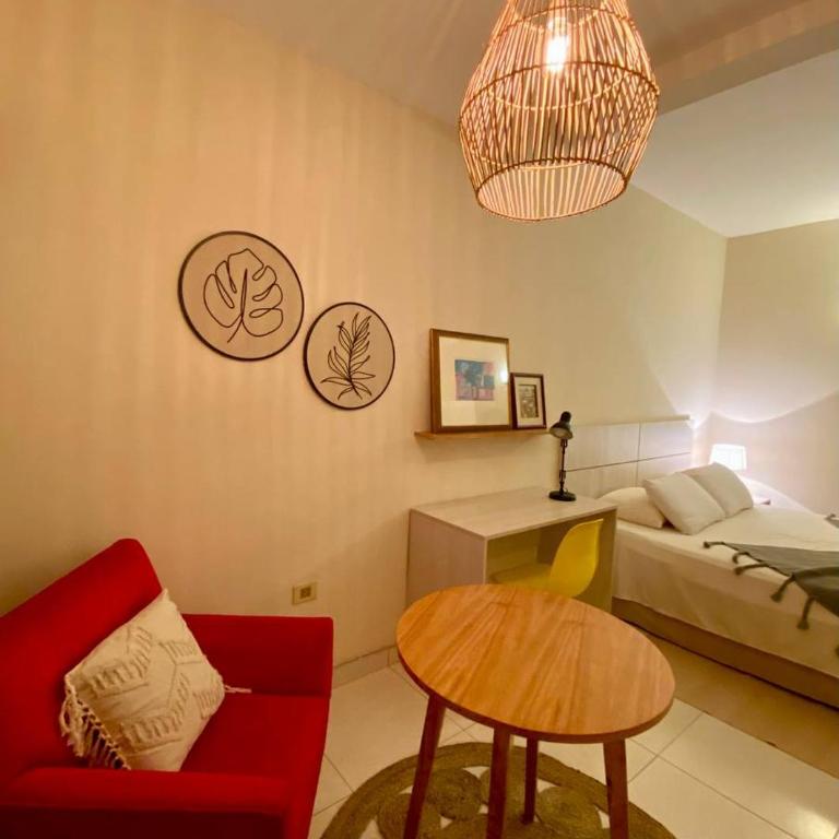 De la Mora Hostal - Habitación con cama extragrande y vistas al jardín - 4