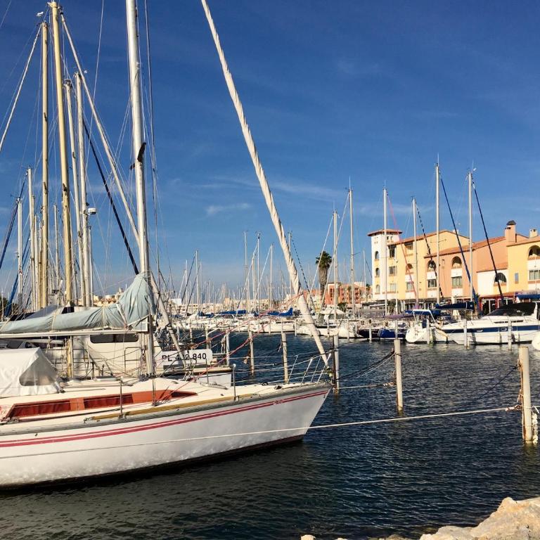 Moderne T2 Mezzanine - 6 Pers. Près Plage et Port, Parking Privé, 36m², Terrasse - Port Leucate - FR-1-798-7 - Apartamento - 14