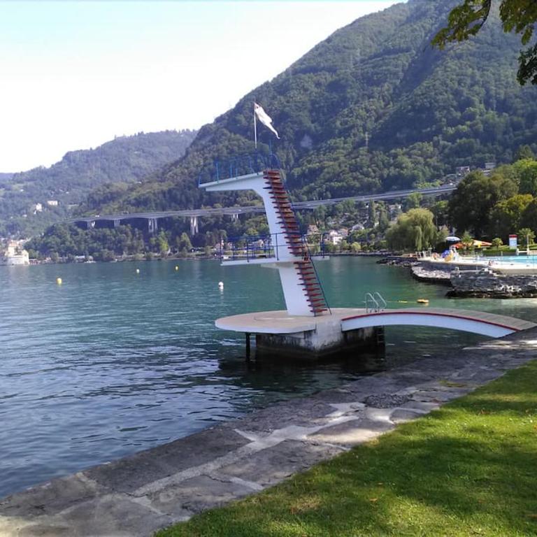 Appartement avec jardin privé à Montreux 100mt du lac - Apartment mit 1 Schlafzimmer - 45