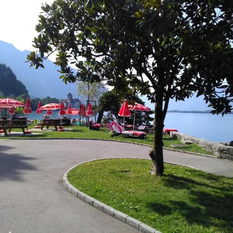Appartement avec jardin privé à Montreux 100mt du lac - Apartment mit 1 Schlafzimmer - 59